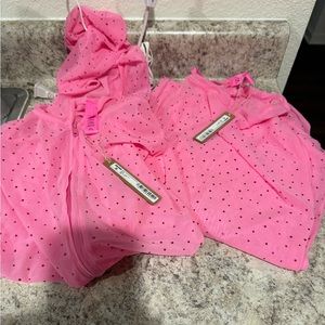 Skims NWT Rhinestone coverup swim pants and hoodie